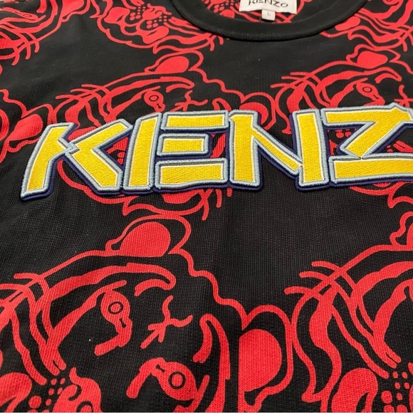 Kenzo Chinese New Year Tiger Print Logo Crew Sweatshirt - Picture 3 of 14